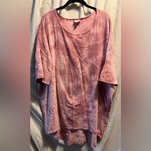 LuLaRoe Pink TieDye Irma size 2XL